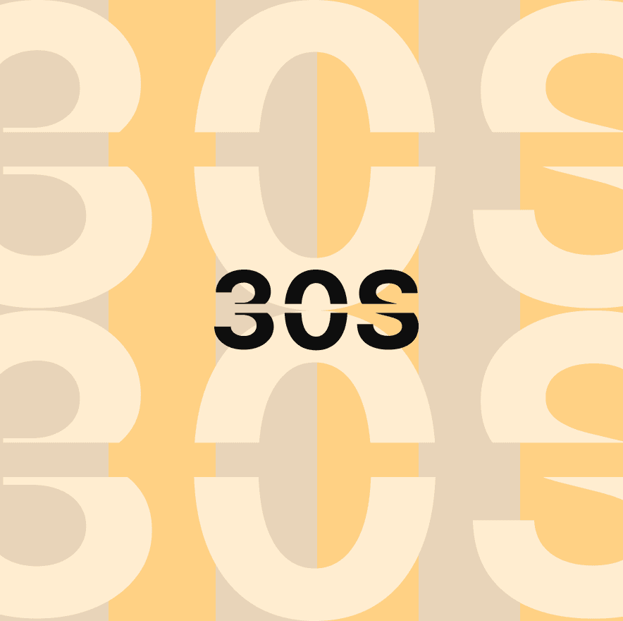 30S pattern, cream and yellow