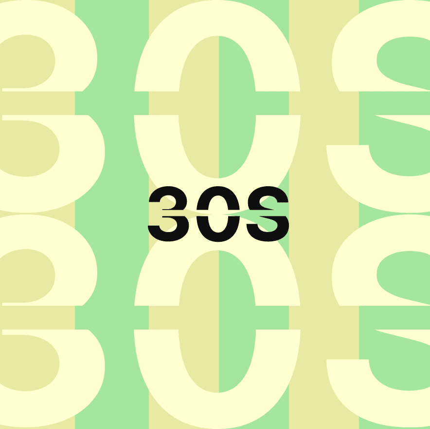 30S pattern, green and lemon