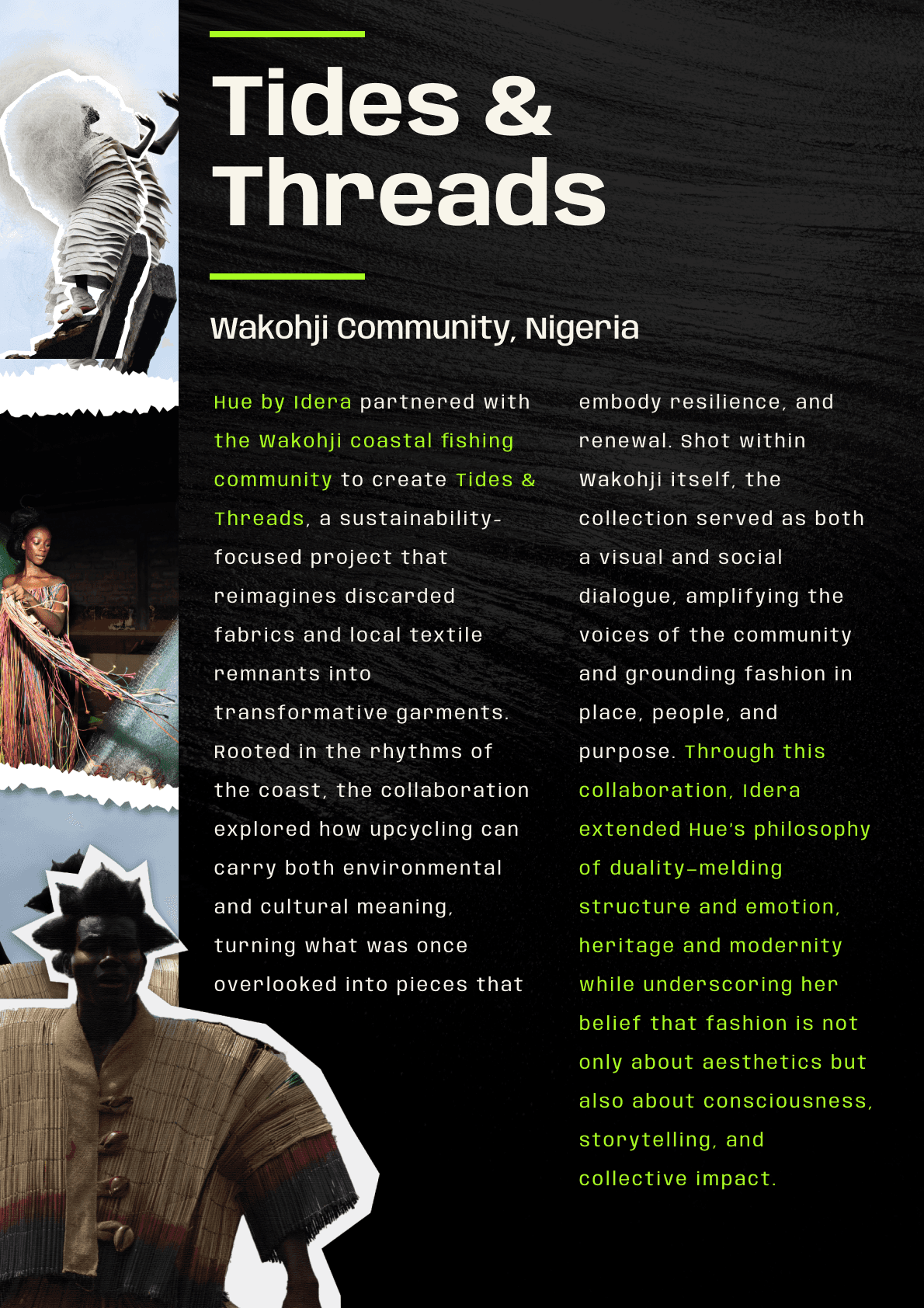 Tides & Threads, Wakohji community