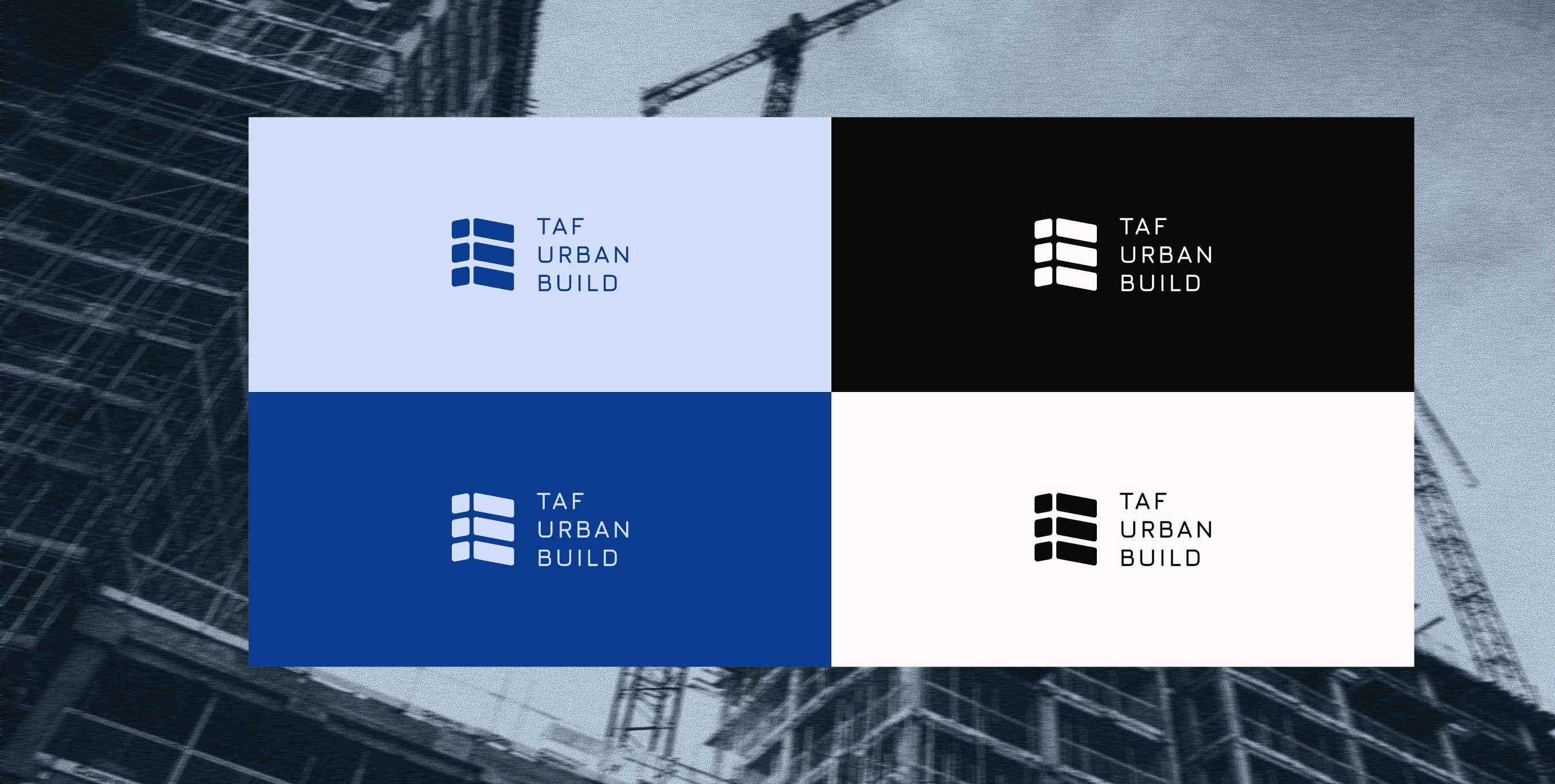 Logo lockups across the brand palette