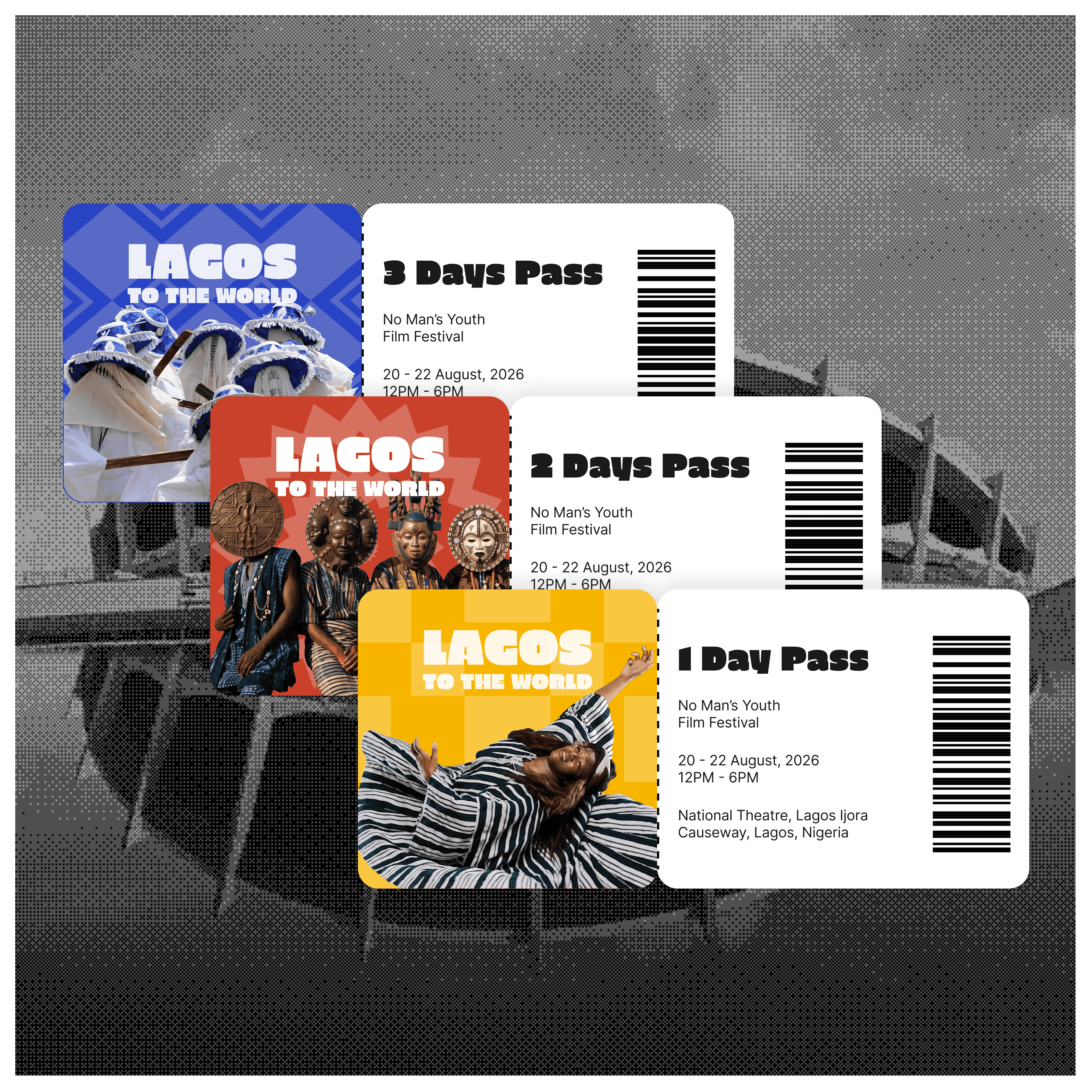 Day pass tickets over the National Theatre